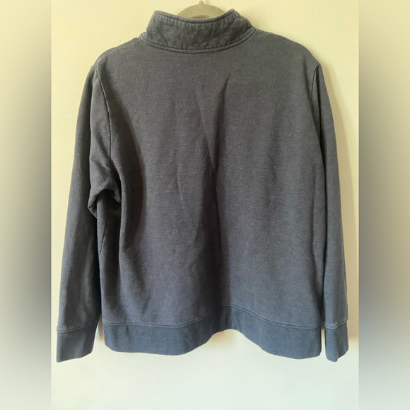 Eddie Bauer Boxy Quarter-Zip in Navy Blue – Size XL - Picture 2 of 3